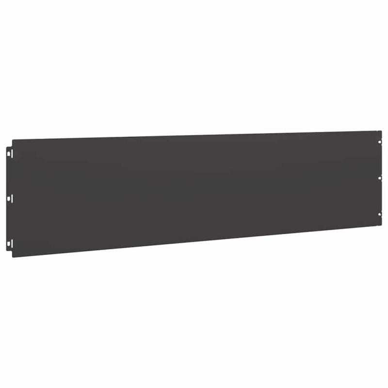Rasenkanten 10 Stk. Schwarz 25x103 cm Kaltgewalzter Stahl