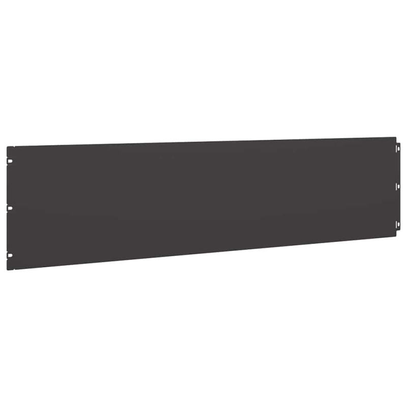Rasenkanten 10 Stk. Schwarz 25x103 cm Kaltgewalzter Stahl