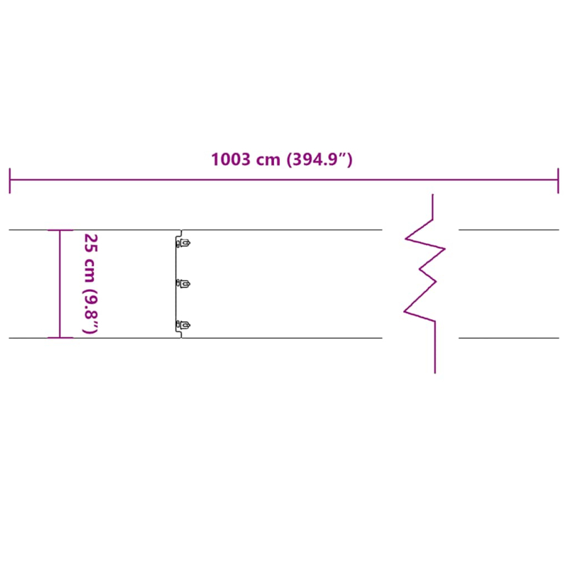 Rasenkanten 10 Stk. Anthrazit 25x103 cm Kaltgewalzter Stahl