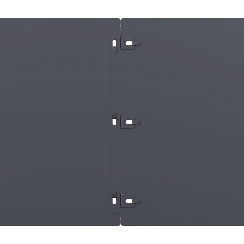 Rasenkanten 20 Stk. Anthrazit 25x103 cm Kaltgewalzter Stahl