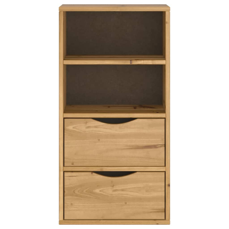 Beistellschrank mit Schubladen 40x24x79 cm Massivholz Kiefer