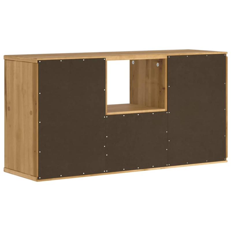 TV-Schrank mit Schublade ODDA 79x24x40 cm Massivholz Kiefer