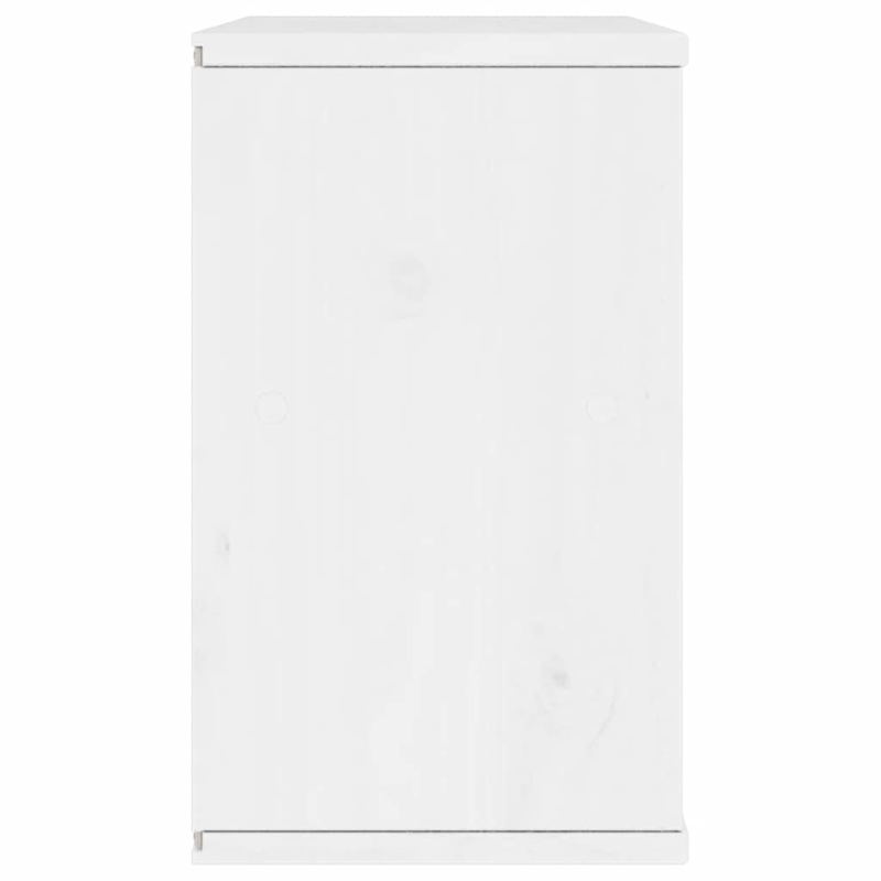 TV-Schrank mit Schublade Weiß 79x24x40 cm Massivholz Kiefer