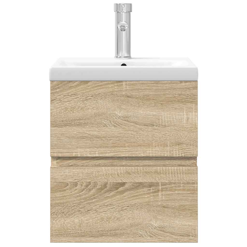2-tlg. Badmöbel-Set Sonoma-Eiche Holzwerkstoff