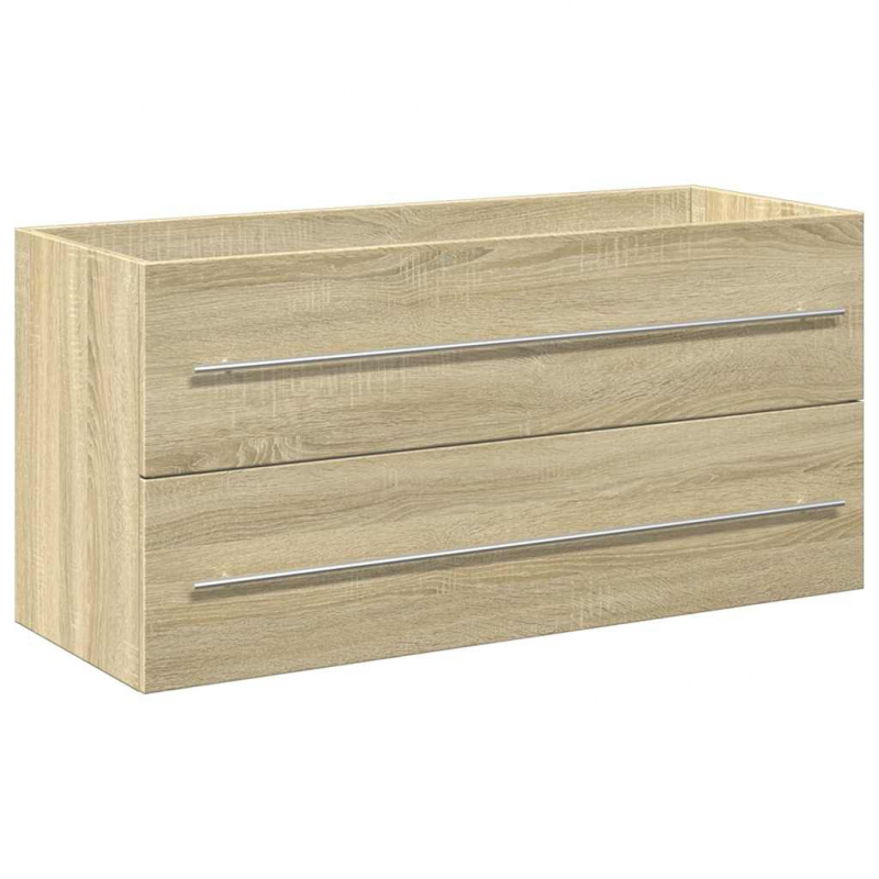 2-tlg. Badmöbel-Set Sonoma-Eiche Holzwerkstoff
