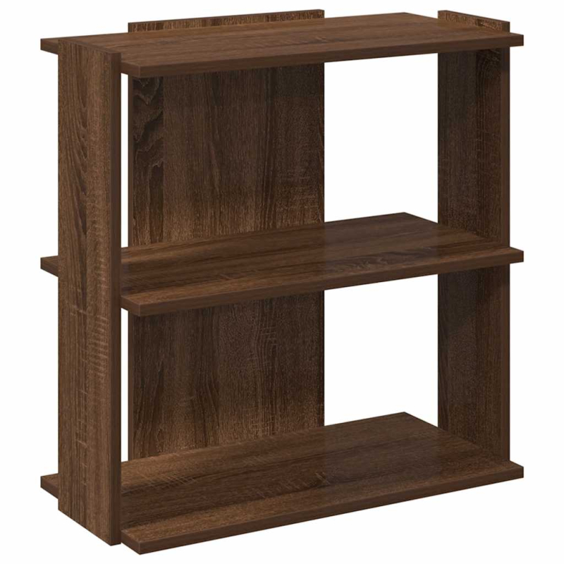 Bücherregal 3 Böden Braun Eichen-Optik 60x30x60cm Holzwerkstoff