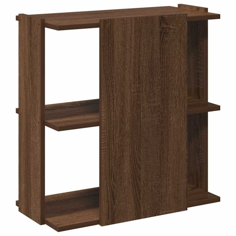 Bücherregal 3 Böden Braun Eichen-Optik 60x30x60cm Holzwerkstoff