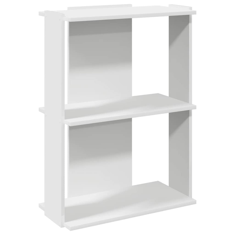 Bücherregal 3 Böden Weiß 60x30x80 cm Holzwerkstoff