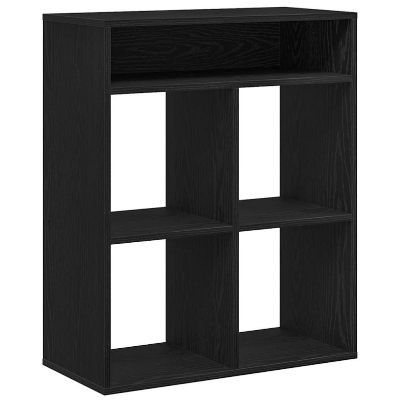 Bücherregal Schwarz 66x31x80 cm Holzwerkstoff