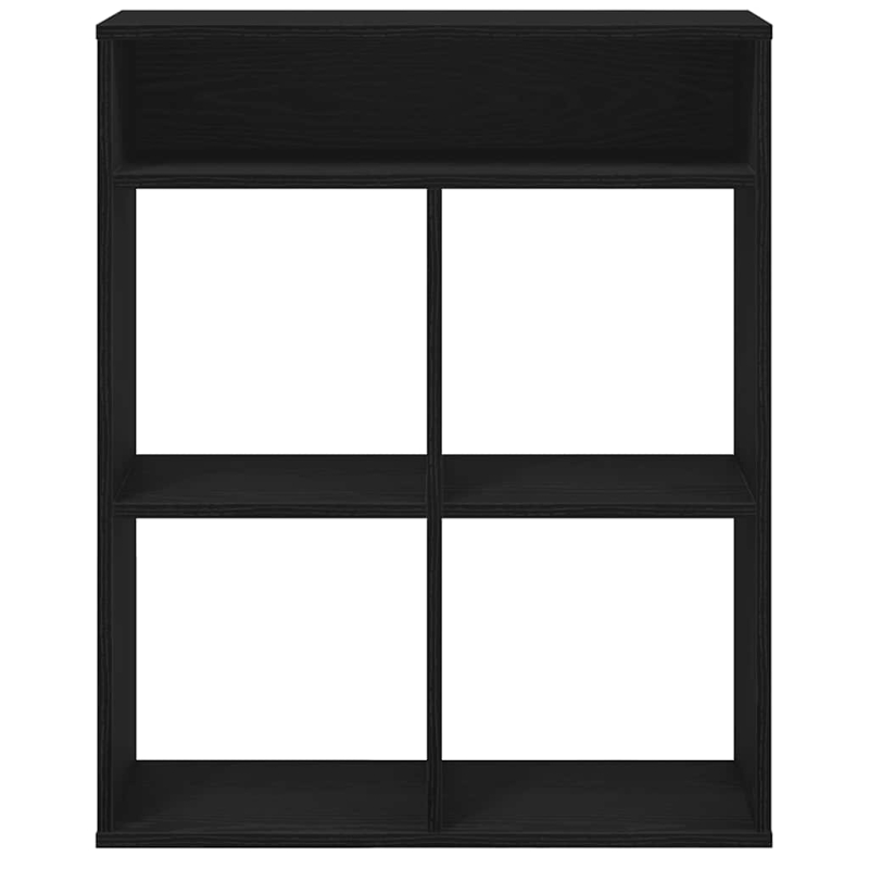 Bücherregal Schwarz 66x31x80 cm Holzwerkstoff