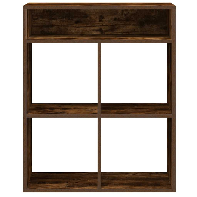 Bücherregal Räuchereiche 66x31x80 cm Holzwerkstoff