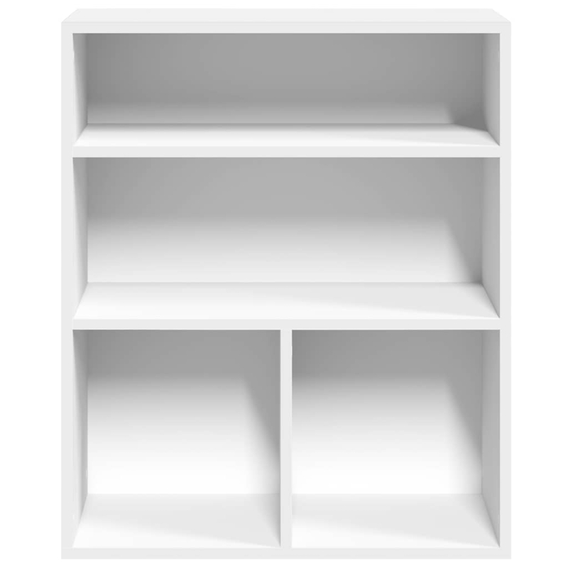 Bücherregal Weiß 60x30x71,5 cm Holzwerkstoff