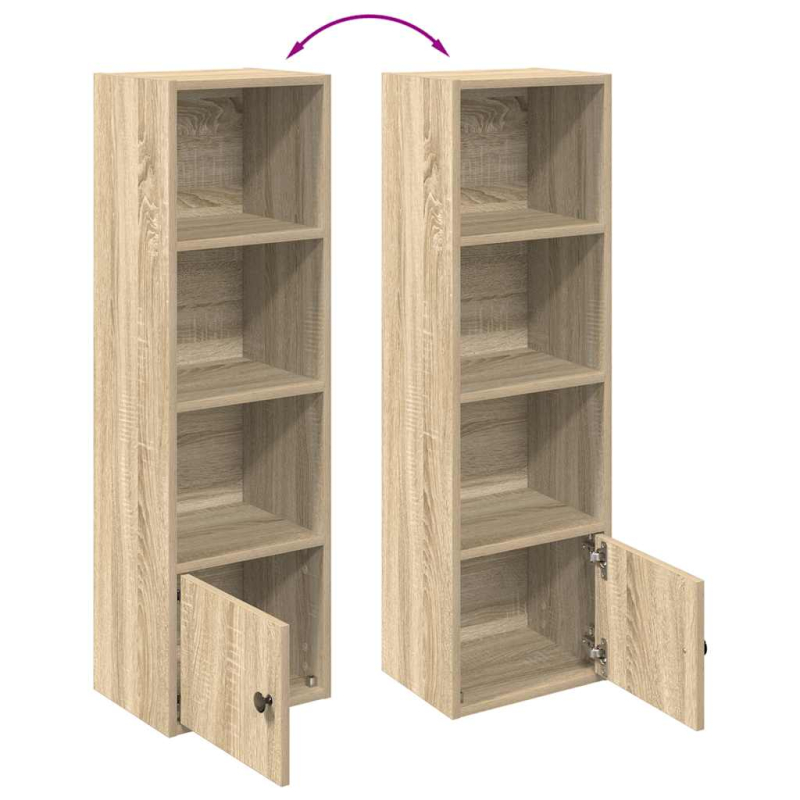 Bücherregal Sonoma-Eiche 31x24x102 cm Holzwerkstoff