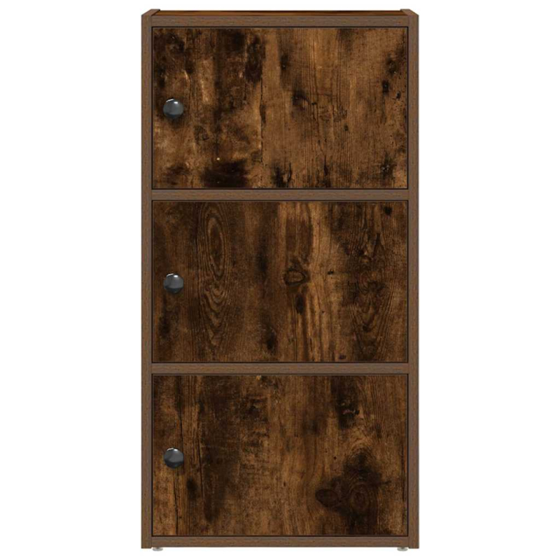 Bücherregal Räuchereiche 40x24x77 cm Holzwerkstoff