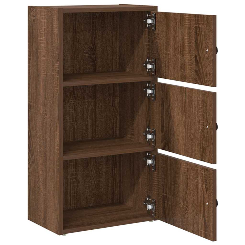 Bücherregal Braun Eichen-Optik 40x24x77 cm Holzwerkstoff