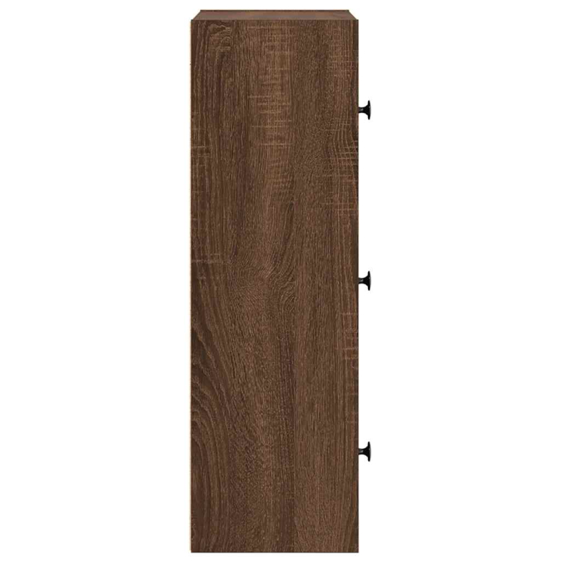 Bücherregal Braun Eichen-Optik 40x24x77 cm Holzwerkstoff