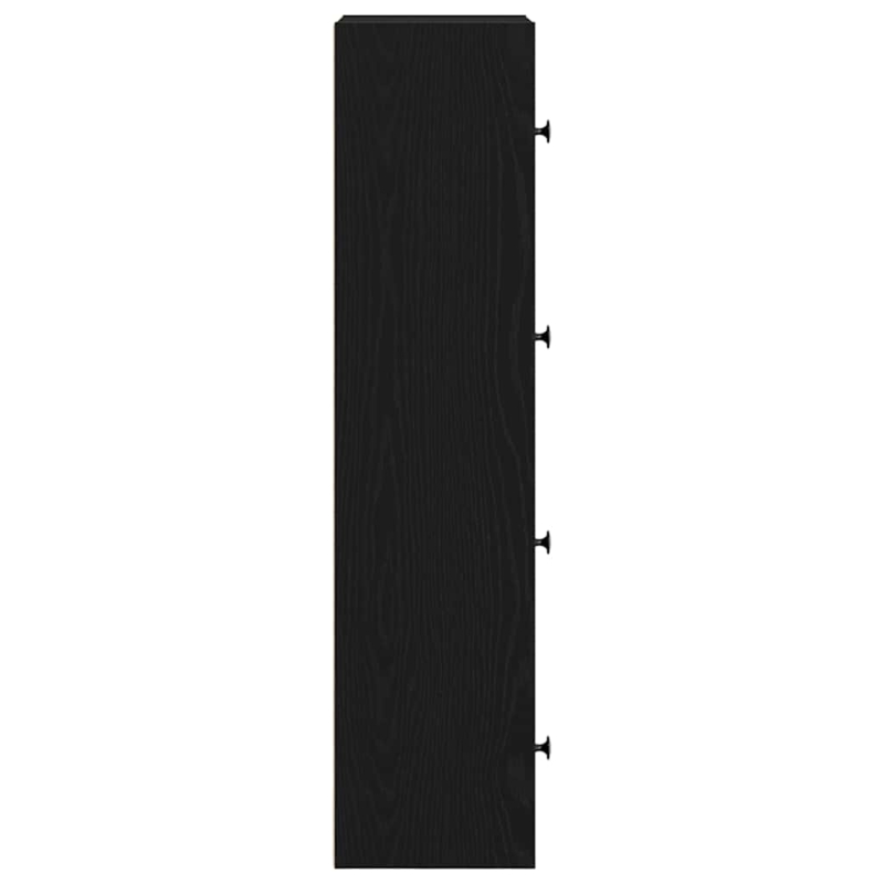 Bücherregal Schwarz Eichen-Optik 40x24x102 cm Holzwerkstoff