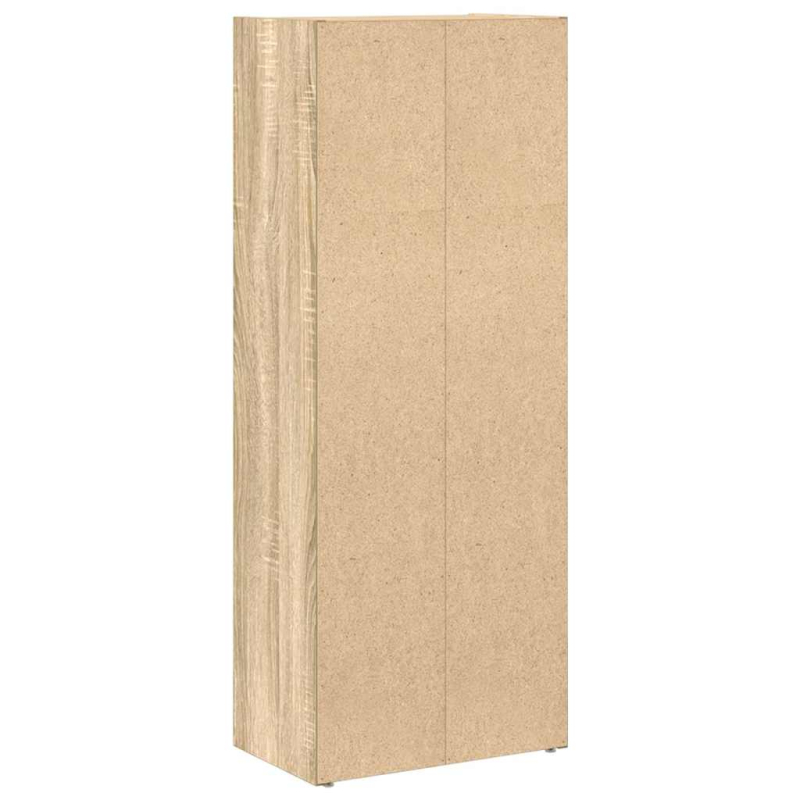 Bücherregal Betongrau 40x24x102 cm Holzwerkstoff