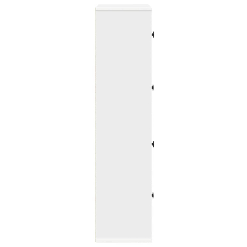 Bücherregal Weiß 60x24x101,5 cm Holzwerkstoff