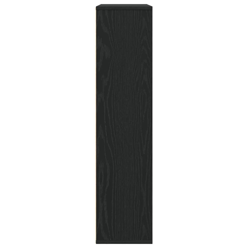 Bücherregal Schwarz Eichen-Optik 89x24x101,5 cm Holzwerkstoff