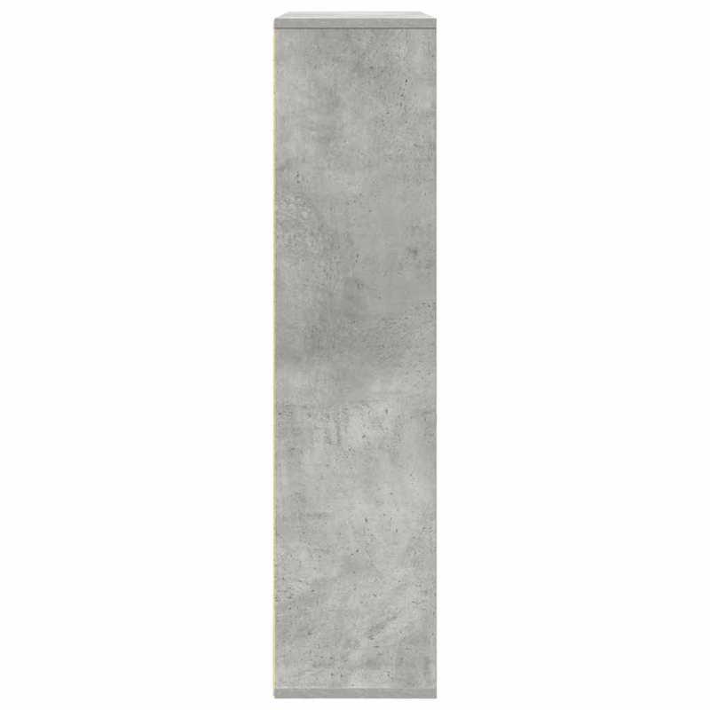 Bücherregal Betongrau 89x24x101,5 cm Holzwerkstoff