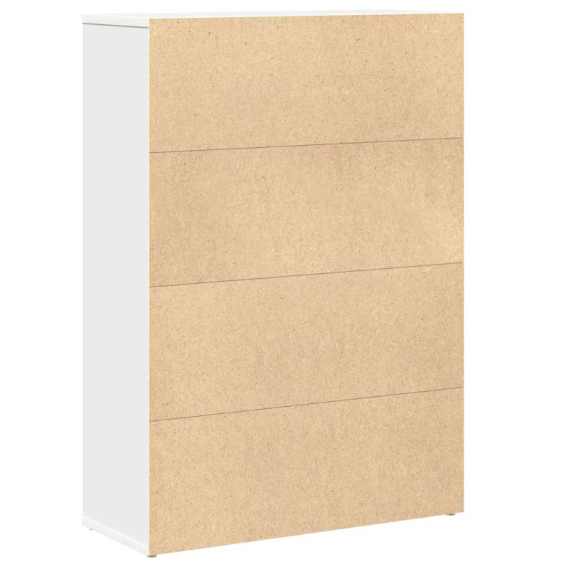 Bücherregal Weiß 60x24x85 cm Holzwerkstoff