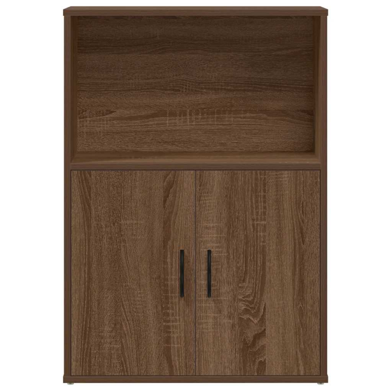 Bücherregal Braun Eichen-Optik 60x24x85 cm Holzwerkstoff