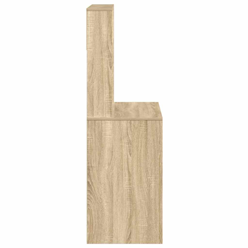 Schreibtisch mit Regal Sonoma-Eiche 100x45x140 cm Holzwerkstoff