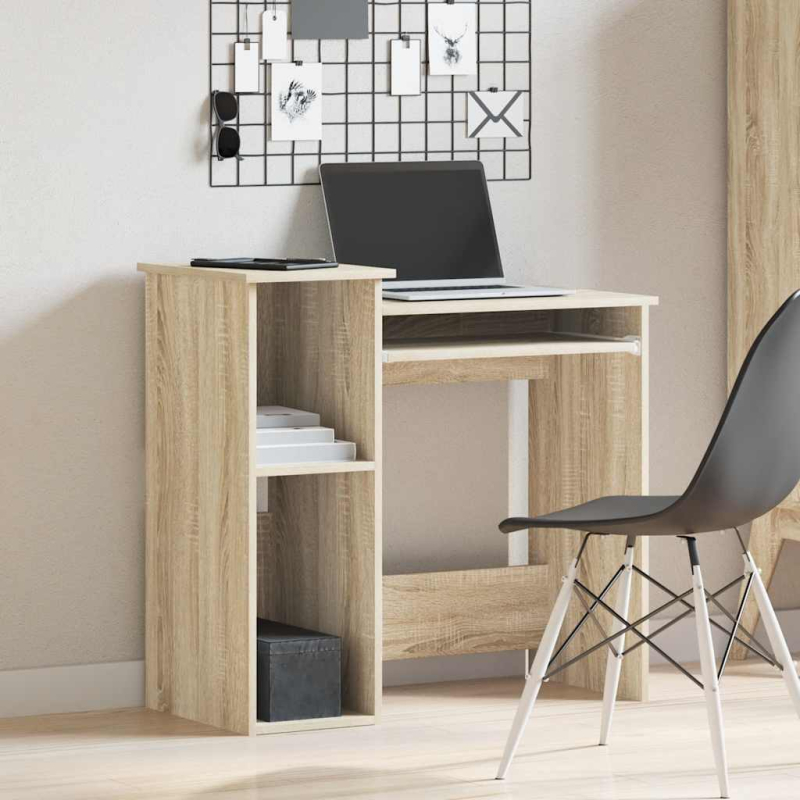 Schreibtisch mit Regalen Sonoma-Eiche 84x40x78 cm Holzwerkstoff