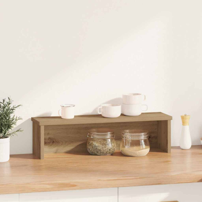 Küchenregal Stapelbar Artisan-Eiche 50x15x16 cm Holzwerkstoff