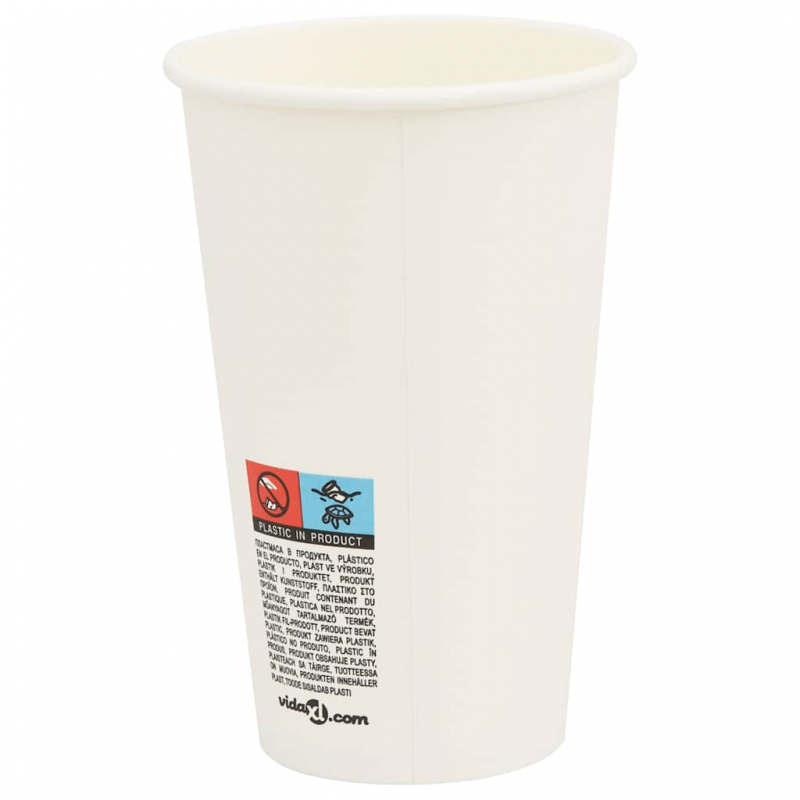 Pappbecher mit Deckeln 1000 Stk. 16oz 400ml