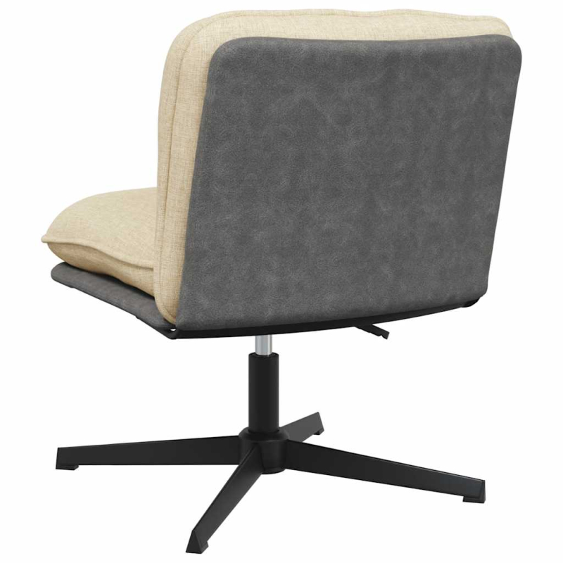 Bürostuhl Drehbar Creme Stoff