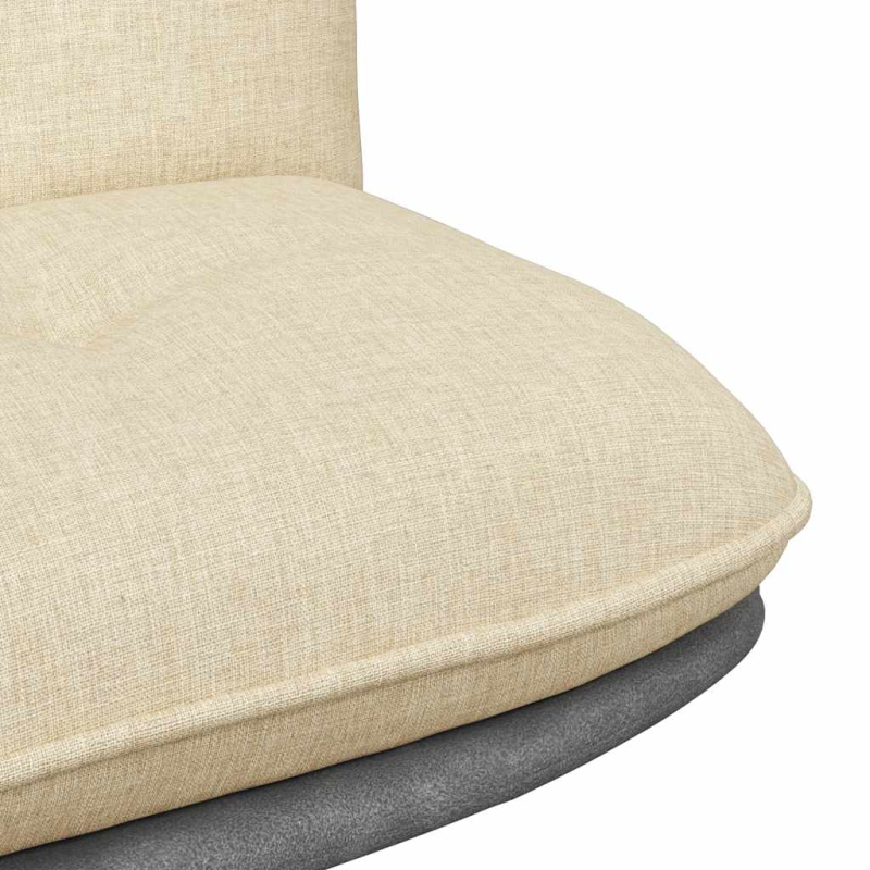 Bürostuhl Drehbar Creme Stoff