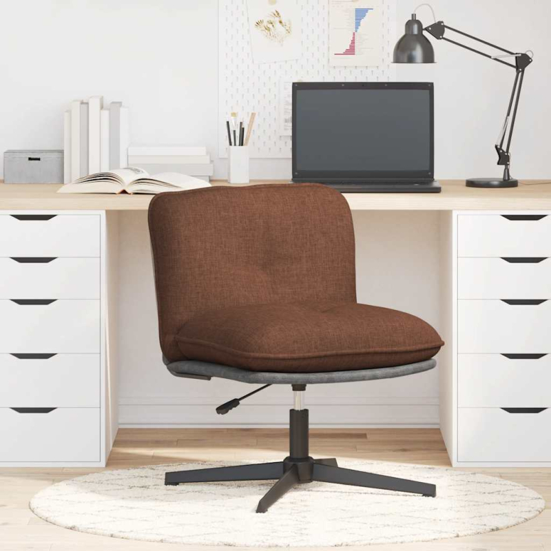 Bürostuhl Drehbar Braun Stoff