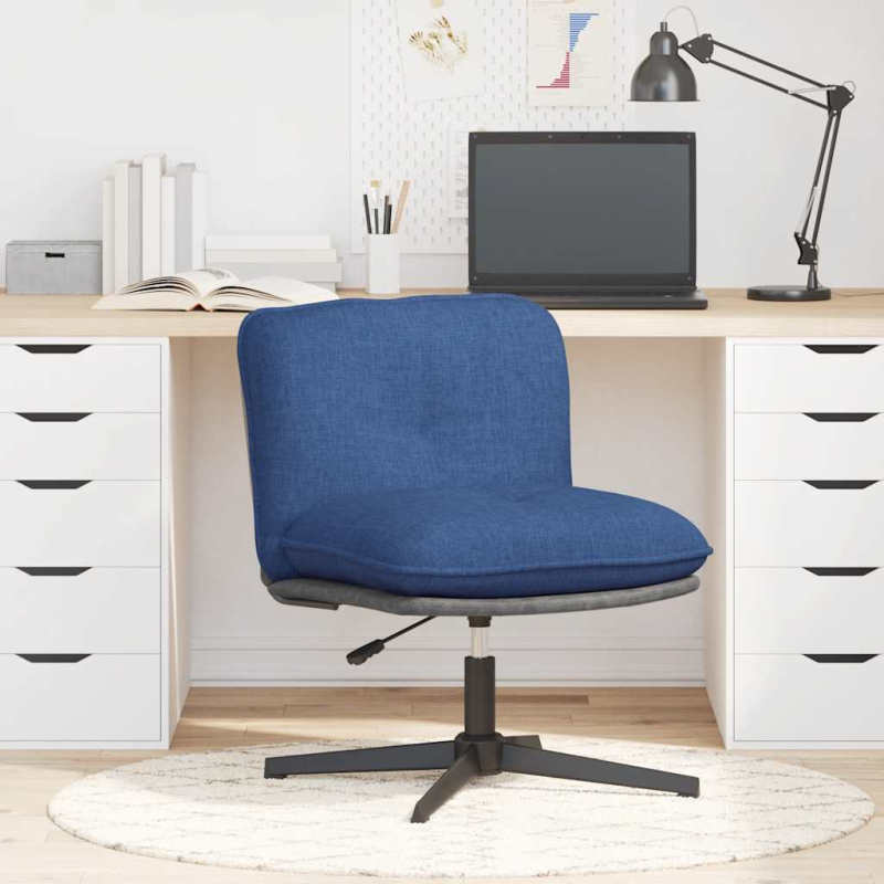 Bürostuhl Drehbar Blau Stoff