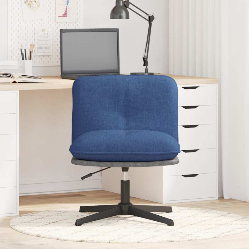 Bürostuhl Drehbar Blau Stoff