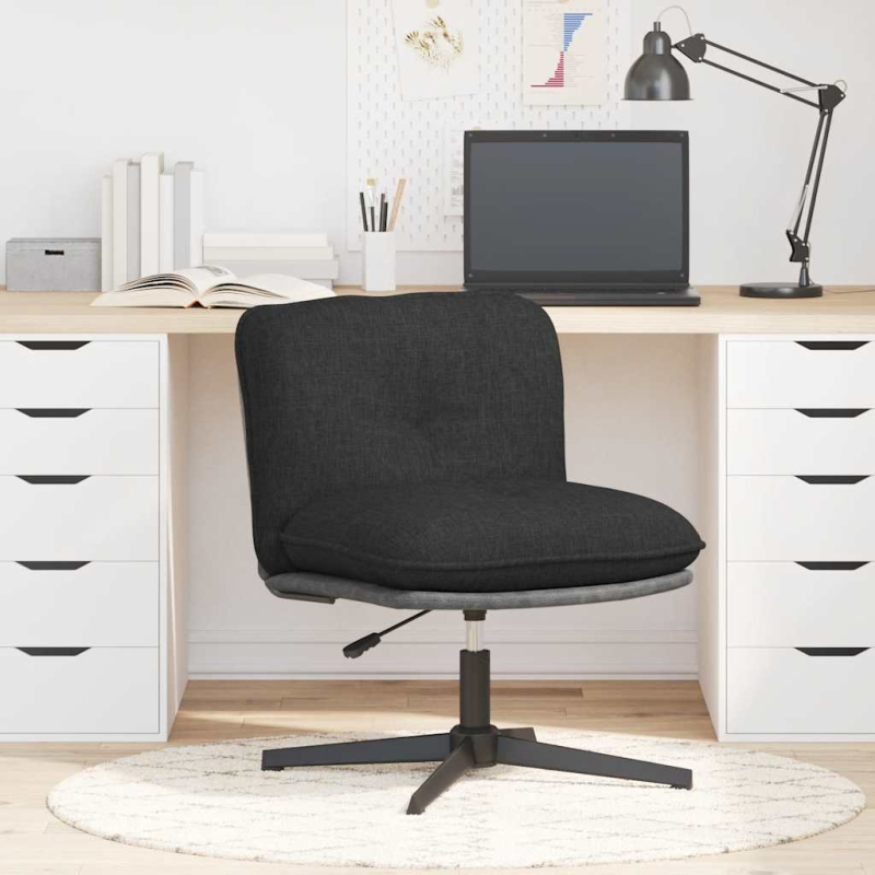 Bürostuhl Drehbar Schwarz Stoff