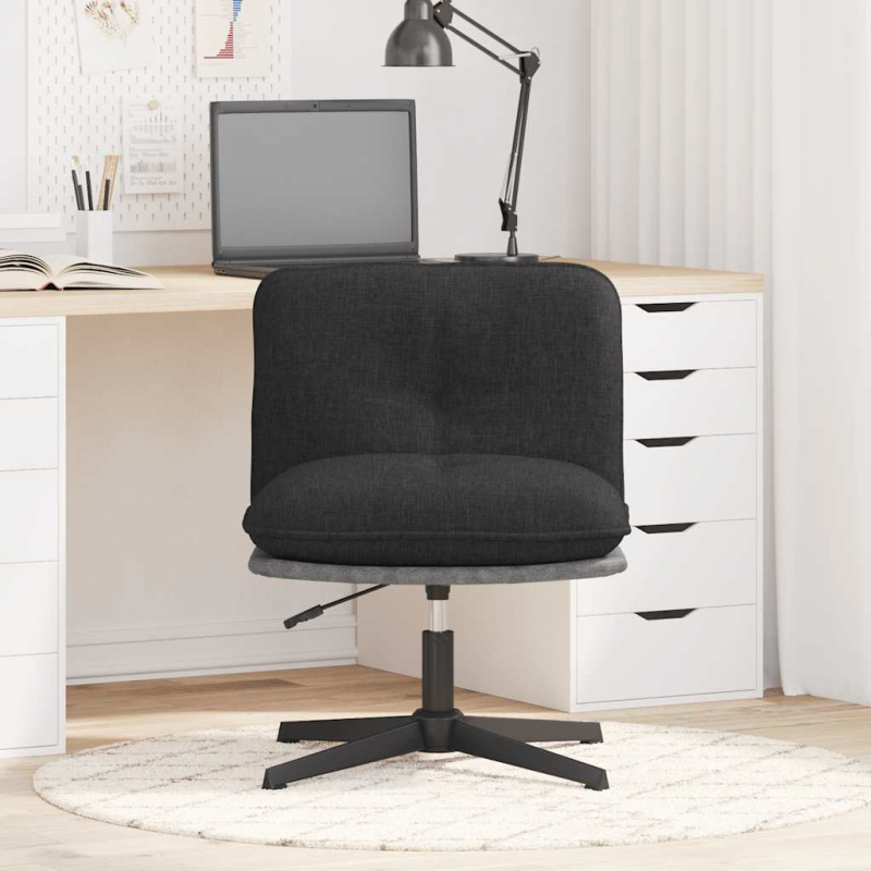 Bürostuhl Drehbar Schwarz Stoff