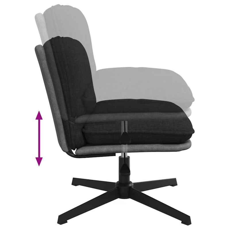 Bürostuhl Drehbar Schwarz Stoff