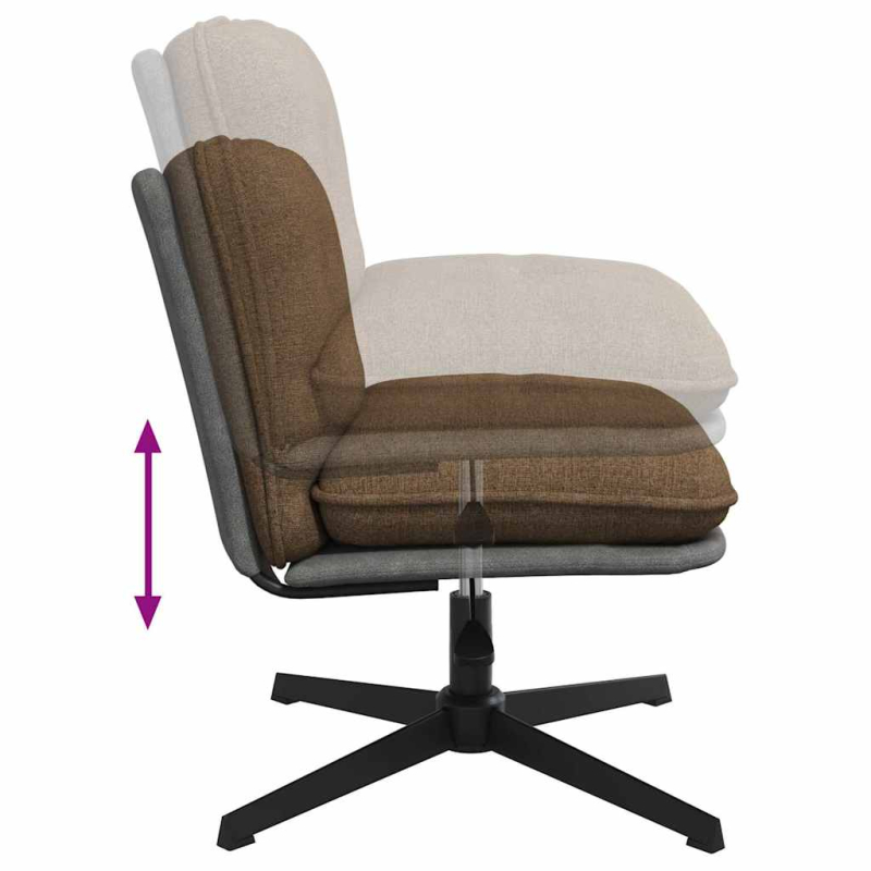 Bürostuhl Drehbar Taupe Stoff