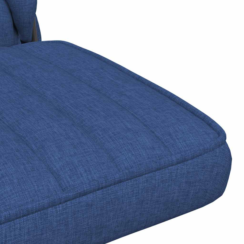 Bürostuhl Drehbar Blau Stoff