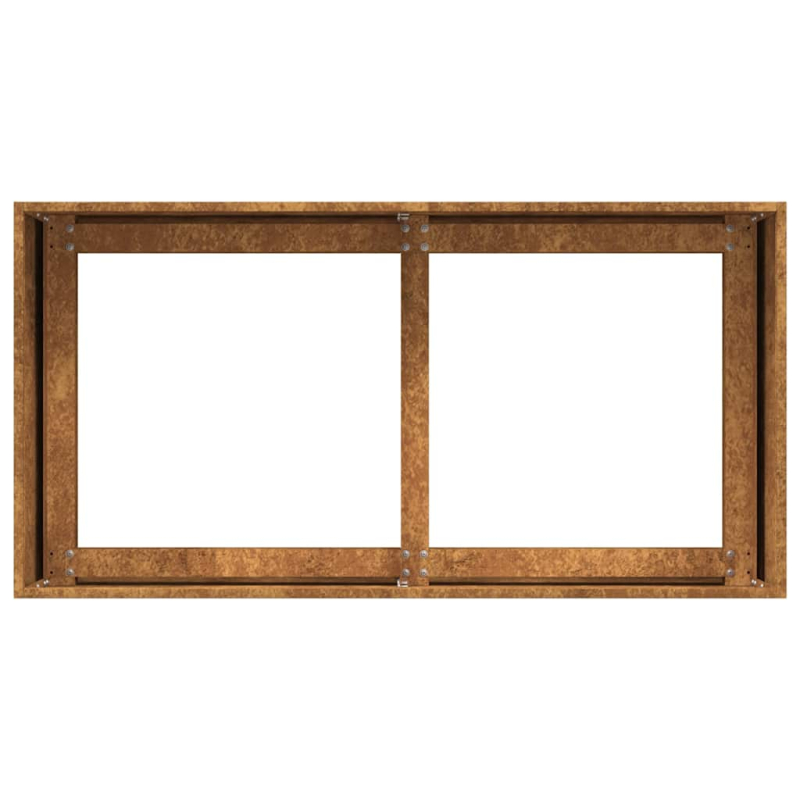 Pflanzkübel Rostig 80x40x40 cm Wetterfester Stahl