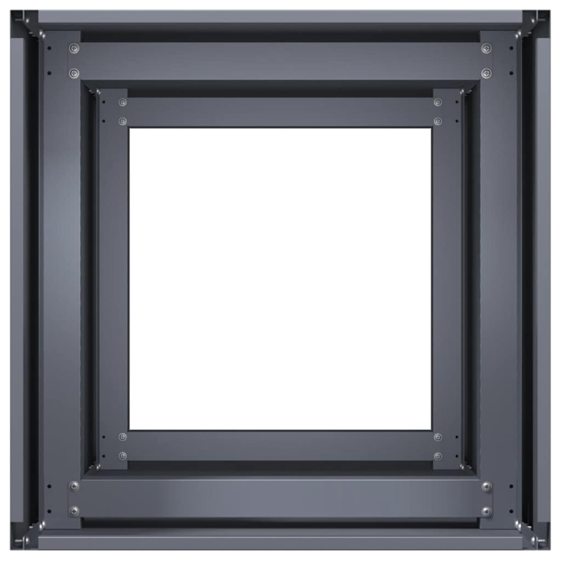 Pflanzkübel Anthrazit 40x40x80 cm Kaltgewalzter Stahl