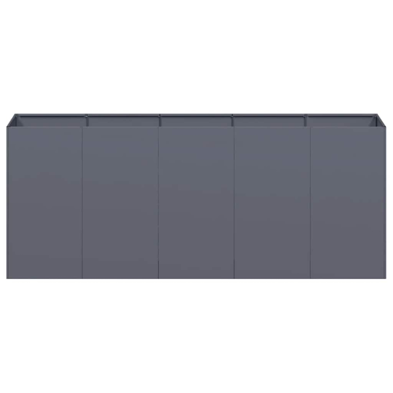 Pflanzkübel Anthrazit 200x40x80 cm Kaltgewalzter Stahl