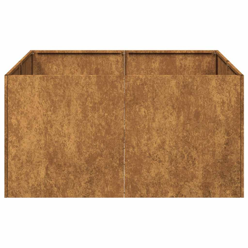 Pflanzkübel Rostig 80x80x40 cm Wetterfester Stahl