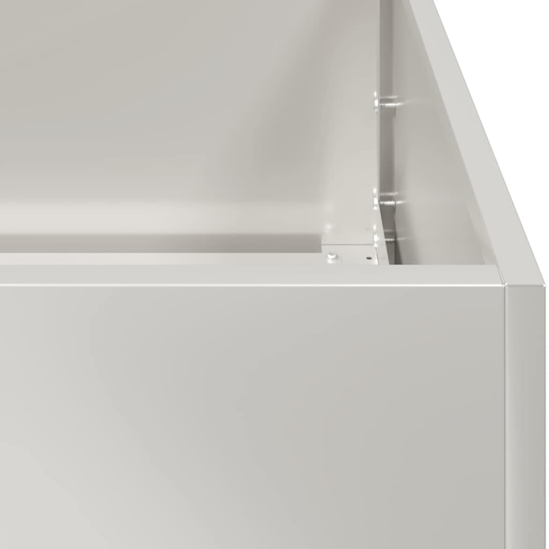 Pflanzkübel 200x80x40 cm Edelstahl