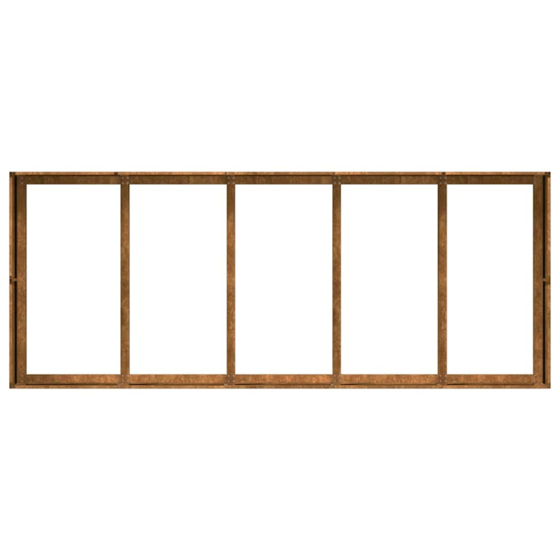Pflanzkübel Rostig 200x80x40 cm Wetterfester Stahl