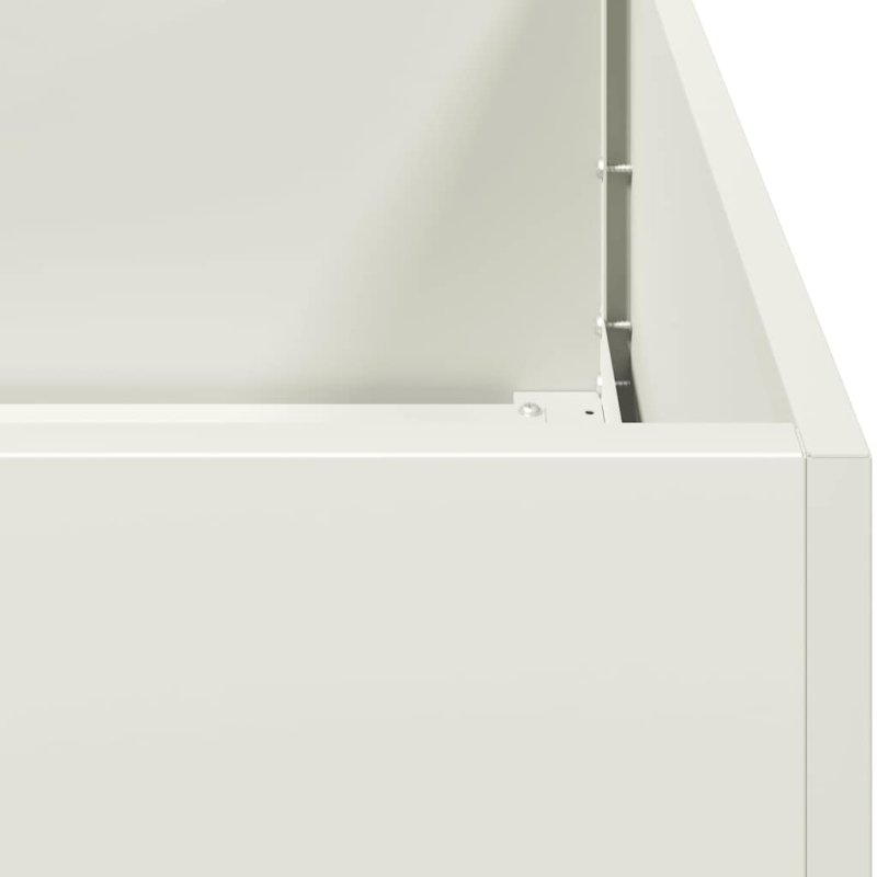 Pflanzgefäß Weiß 280x80x40 cm Stahl