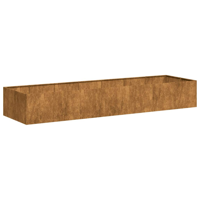 Pflanzkübel Rostig 280x80x40 cm Wetterfester Stahl