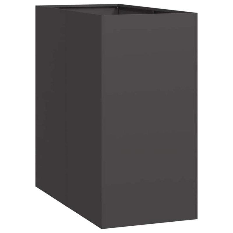 Pflanzkübel Schwarz 40x80x80 cm Stahl